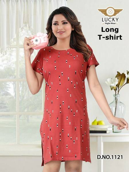Lucky Hosiery Cotton Night Suits Ladies Top Catalog